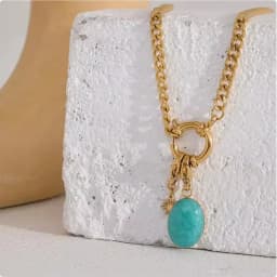 Blue Gemstone Necklace